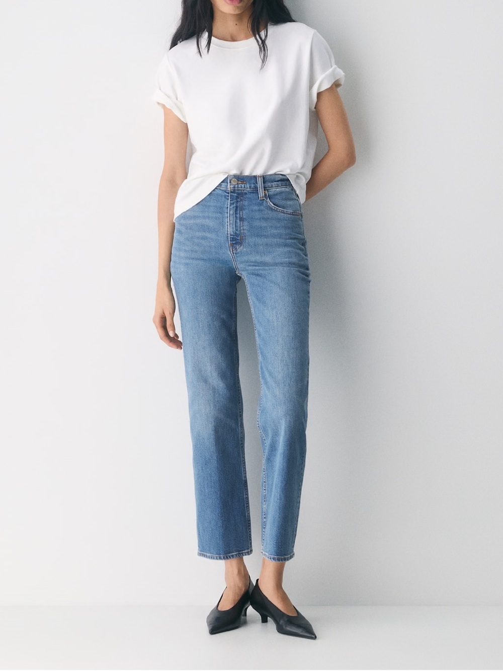 Aritzia Denim Forum Arlo High Rise Straight Jean